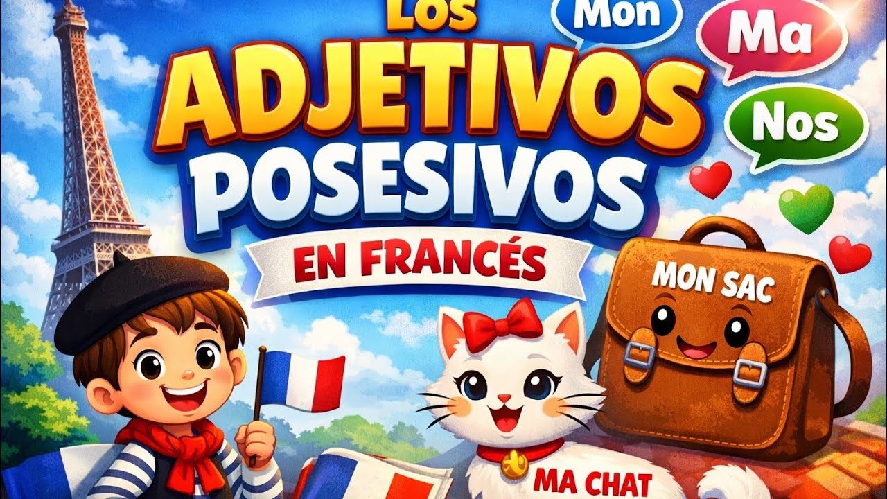 Los Adjetivos Posesivos en Francés 🇨🇵|Les Adjectifs Possessifs en Français 🇨🇵🇨🇦 A1-B1