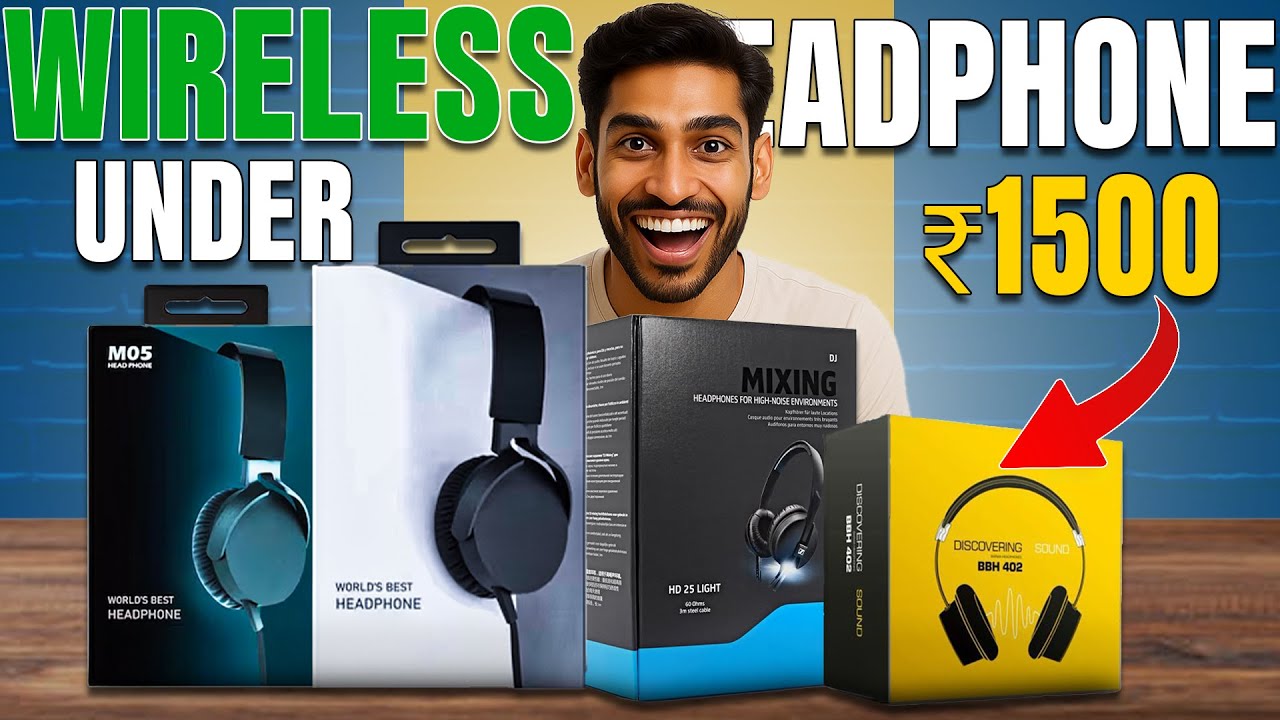 Best Wireless Headphones Under 1500 (2025)⚡ Zebronics Zeb Thunder⚡ Top 5 Best Headphones Under 1500