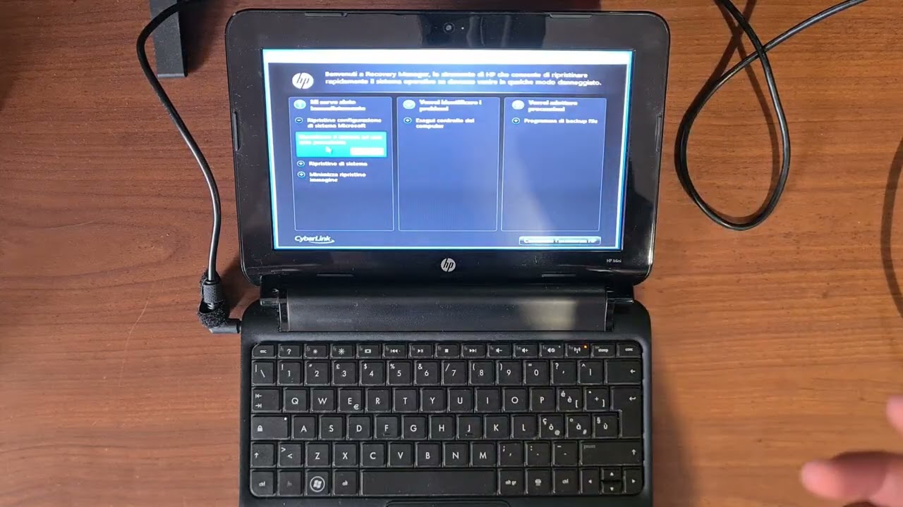 Ripristinare di fabbrica Netbook HP Mini | GiovaTech