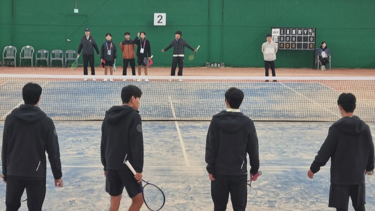 소프트테니스 161회 전국체전 대학부 단체전 충남  VS 충북