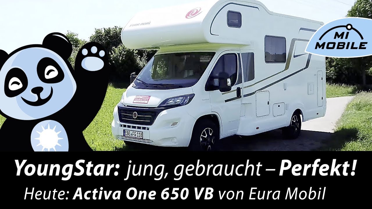 #053 YoungStar - Eura Mobil Activa One 650 VB - Alkoven Wohnmobil mit Stockbetten
