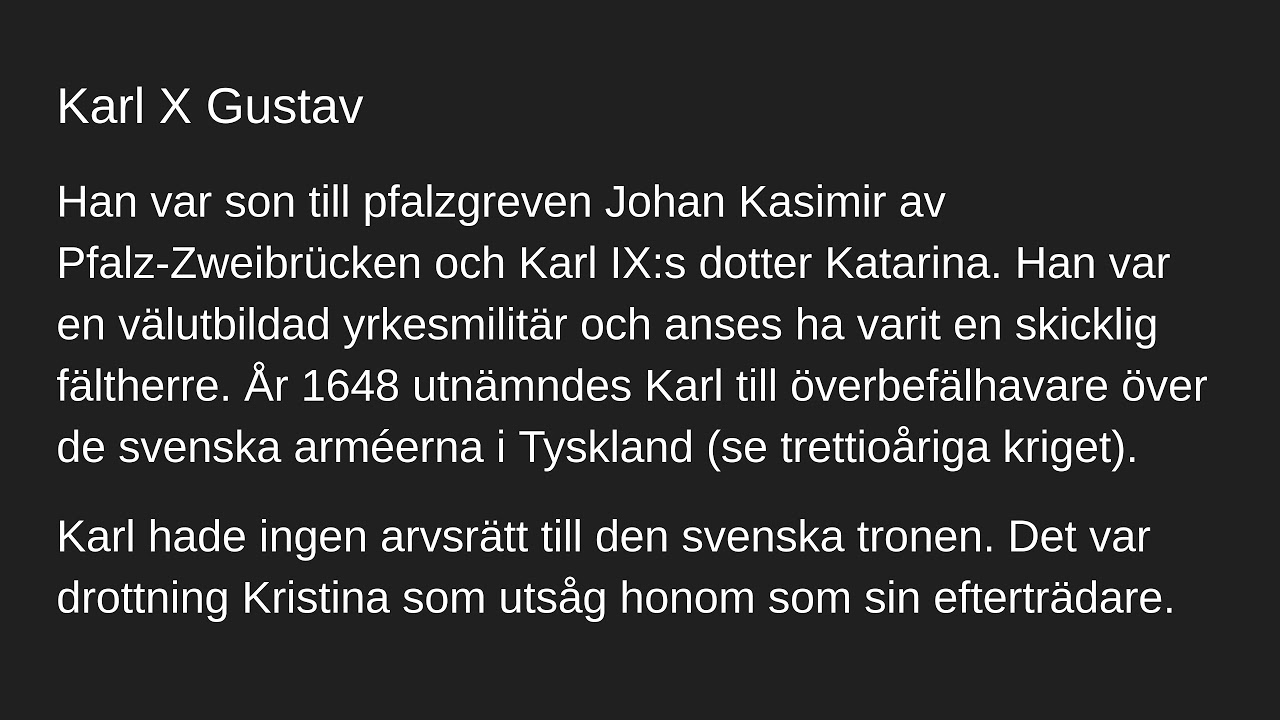 Karl X Gustav