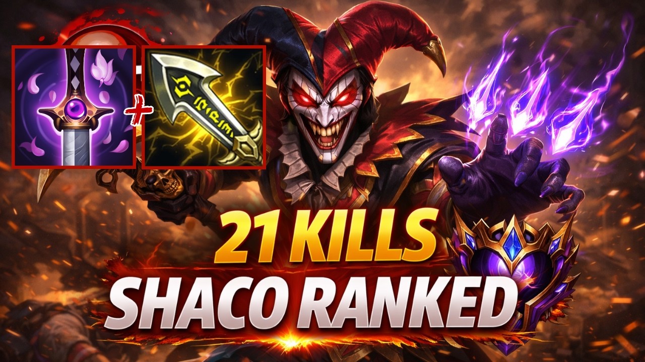 21 Kills Crit Shaco - Season 16 Master Rank with @Shacomidlane  [League of Legends] - Infernal Shaco