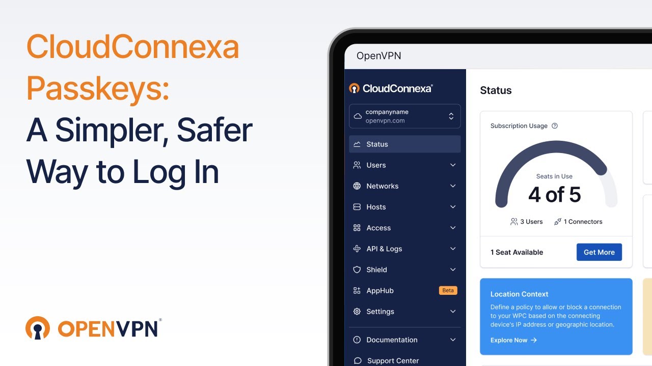 CloudConnexa Passkeys: более простой и безопасный способ входа в систему.