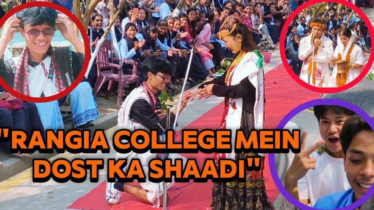 Rangia College Bride & Groom Competition!Mera dost bana dulha 😲🔥 Full masti aur shaadi wala vibe!