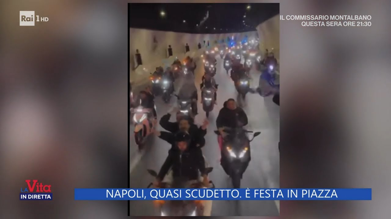 Napoli, quasi scudetto. E' festa in piazza - La vita in diretta 24/04/2023
