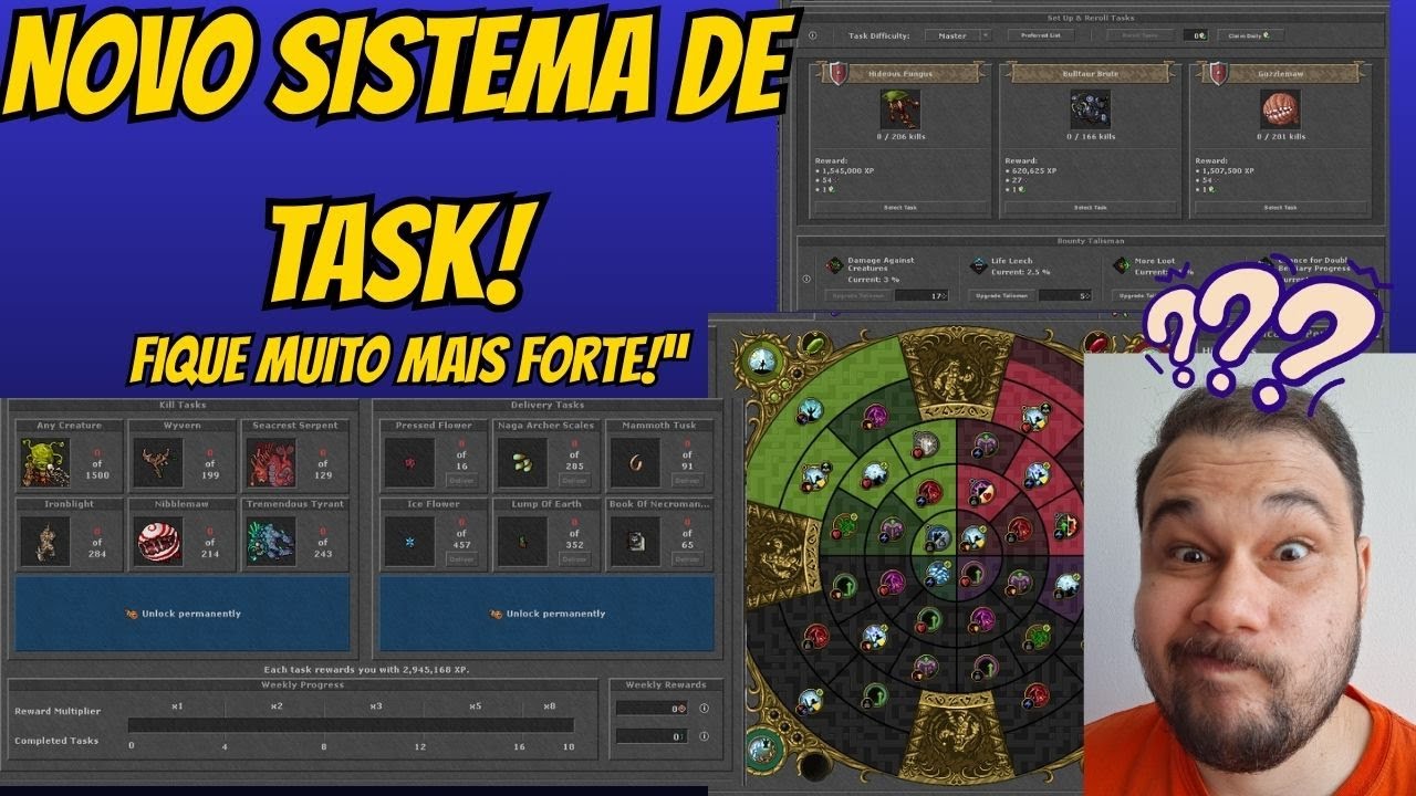 Bounty Task e Weekly Task no Tibia: Como Funciona e Como Ficar Muito Mais Forte!