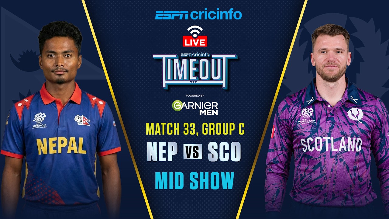 Nepal vs Scotland LIVE Innings-break show | T20 World Cup 2026 | Can Nepal chase it down?