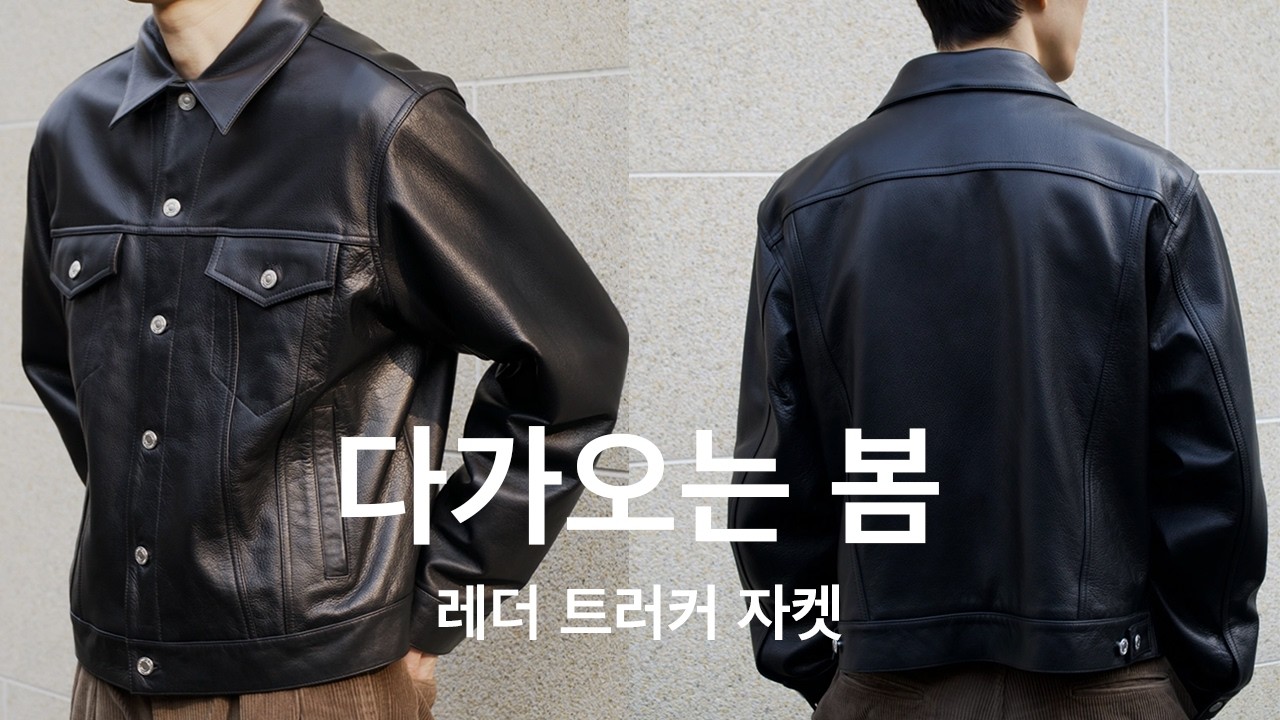 다가오는 봄 l 레더 트러커 자켓