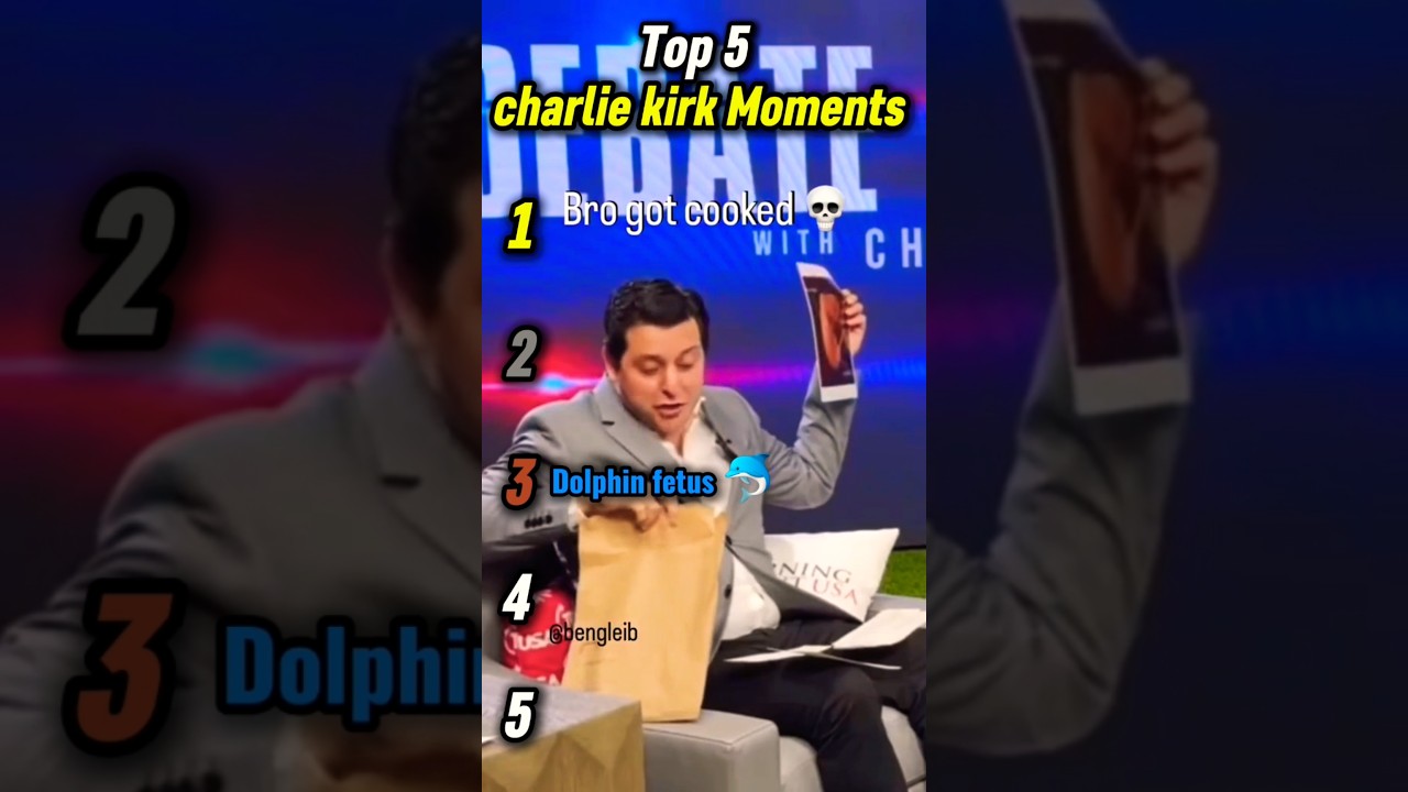 Top 5 funniest charlie kirk Moments #funny #meme #charliekirk