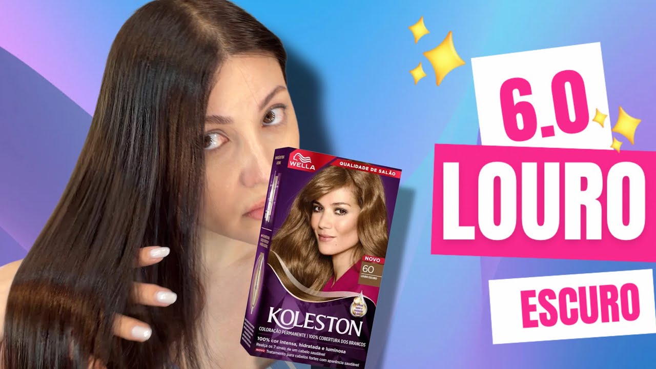 Como pintar o cabelo SOZINHA de LOURO ESCURO, usando Koleston 6.0? FICA PERFEITO! 