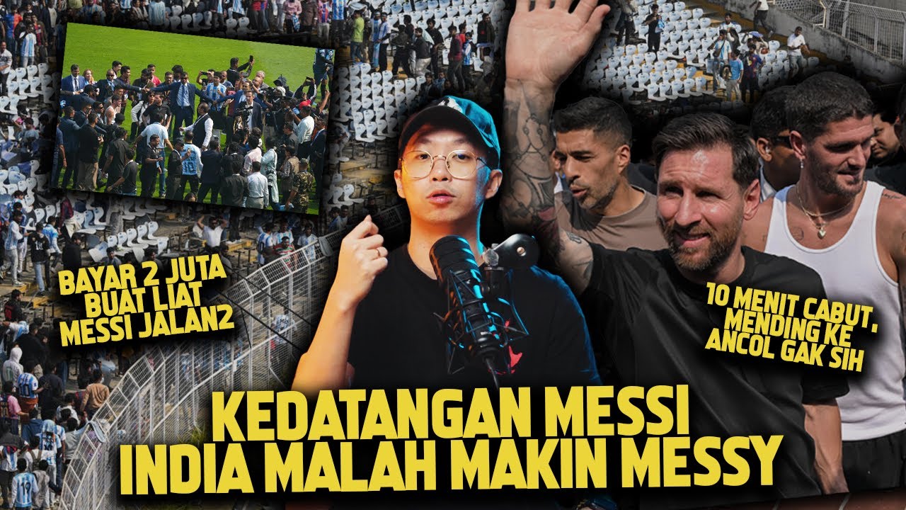 MESSI BIKIN STADION JADI MESSY DI INDIA, BAYAR 2 JUTA BUAT LIAT MESSI SUAREZ JALAN2 10 MENIT?