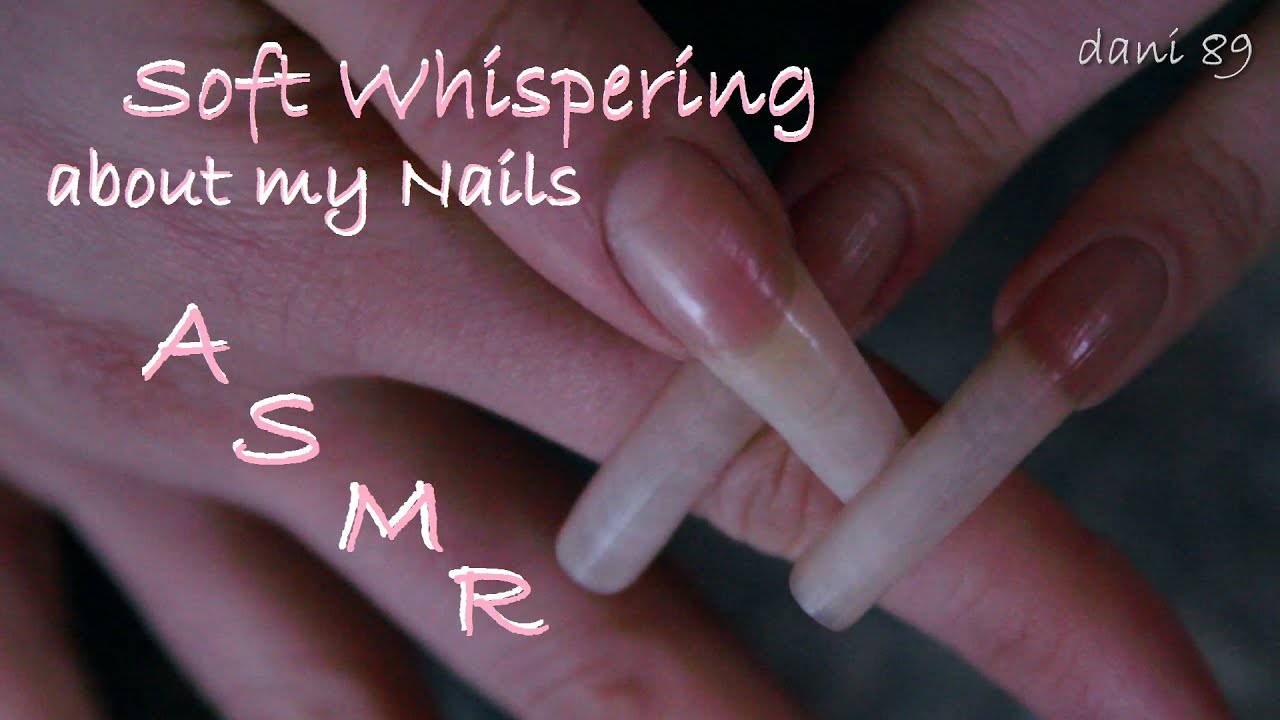 ASMR: only soft whispering about my nails (ITA) ❤️