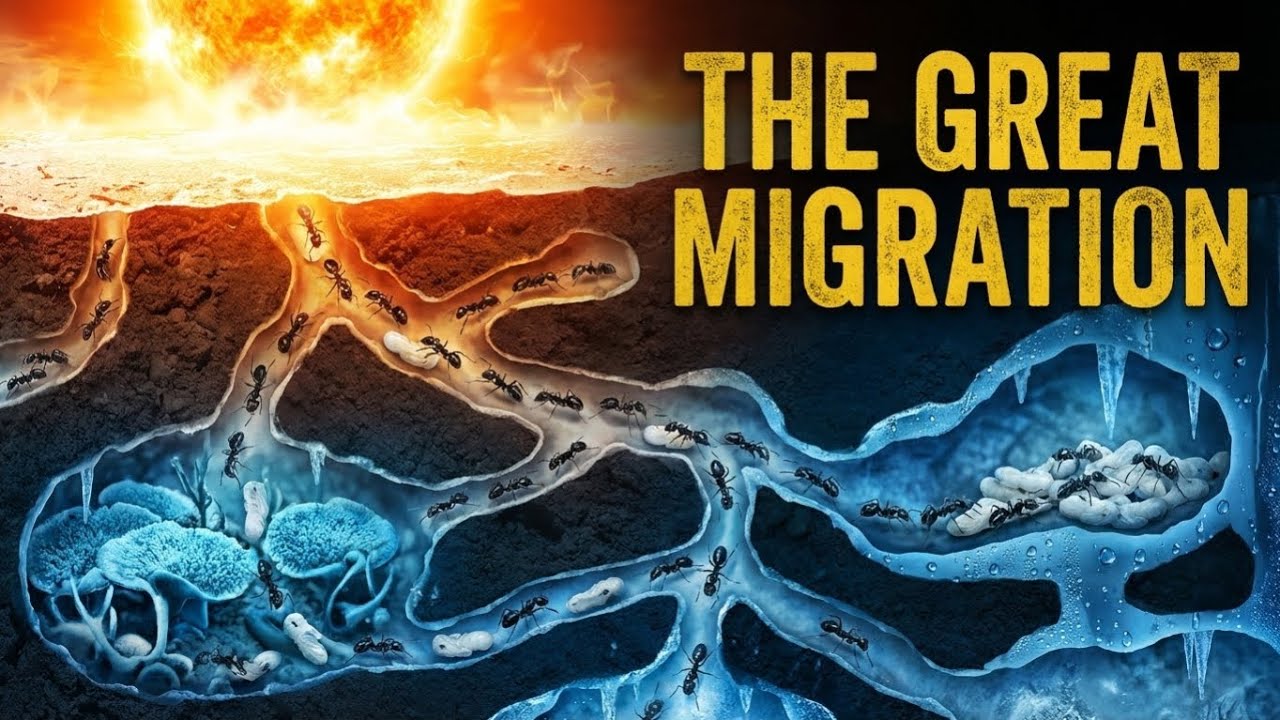 How 5 Million Ants Beat the Sun #ants #animals