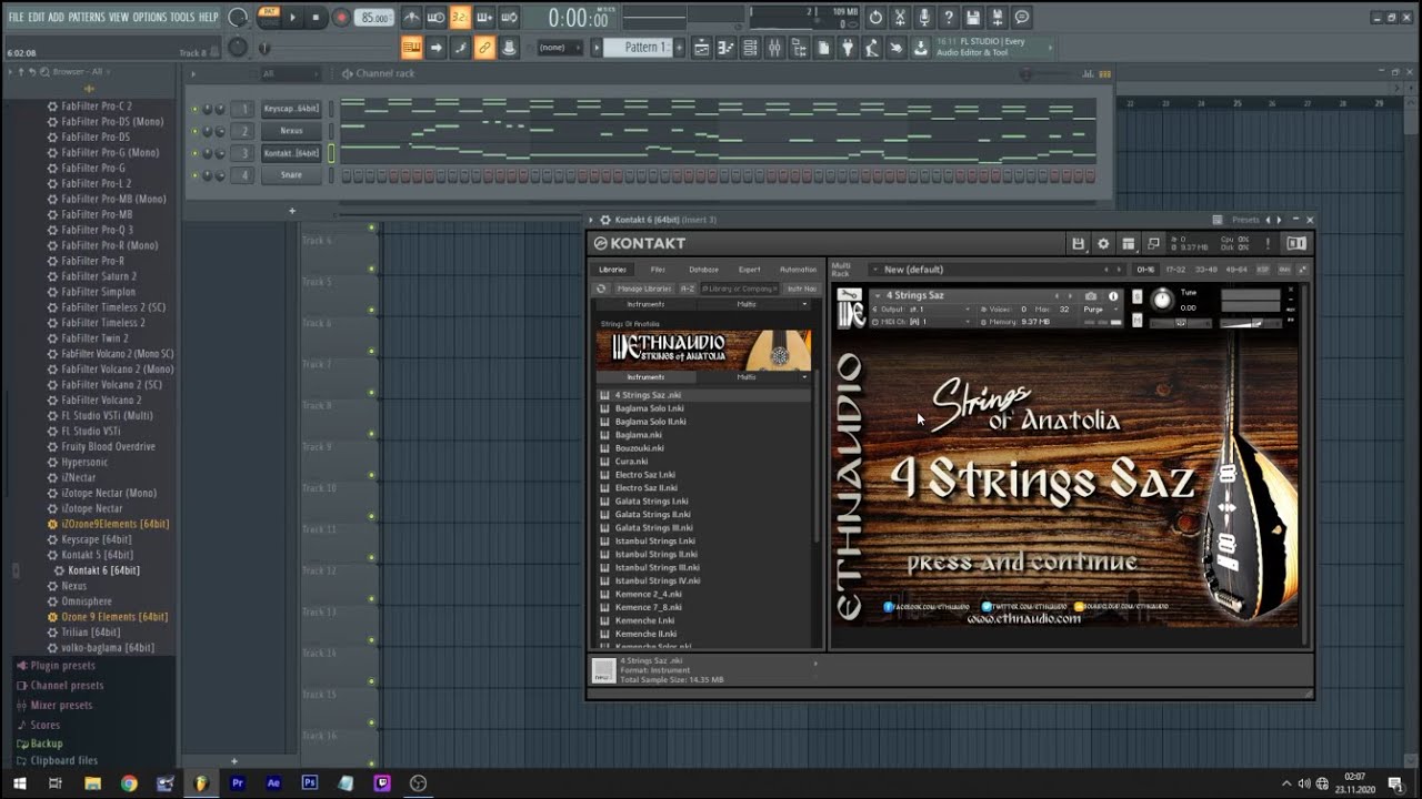 KONTAKT 5 x 6 | ETHNAUDİO | Strings of Anatolia SES BANKASI TANITIM