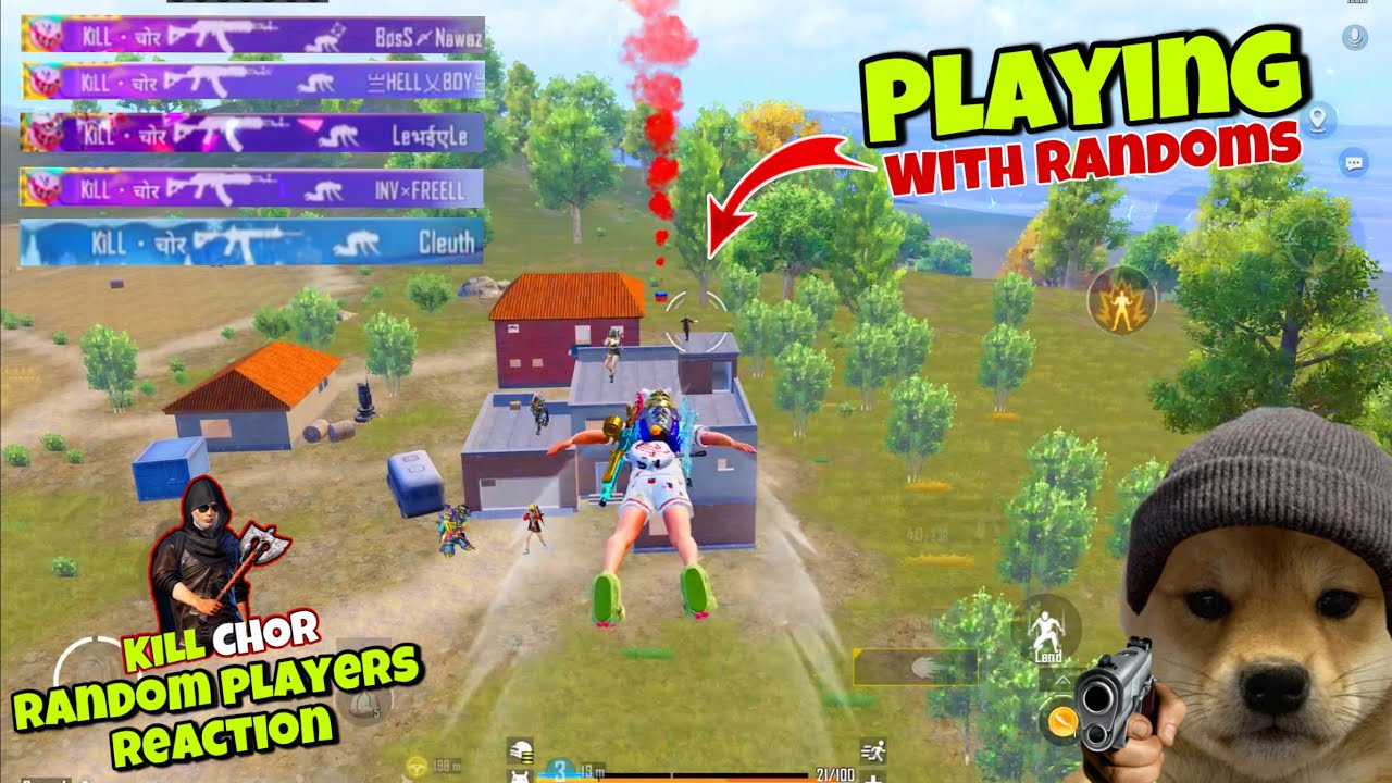 🔥 PLAYING WITH RANDOM PLAYERS | RANDOM PLAYERS REACTION | BGMI GAMEPLAY - KILL CHOR