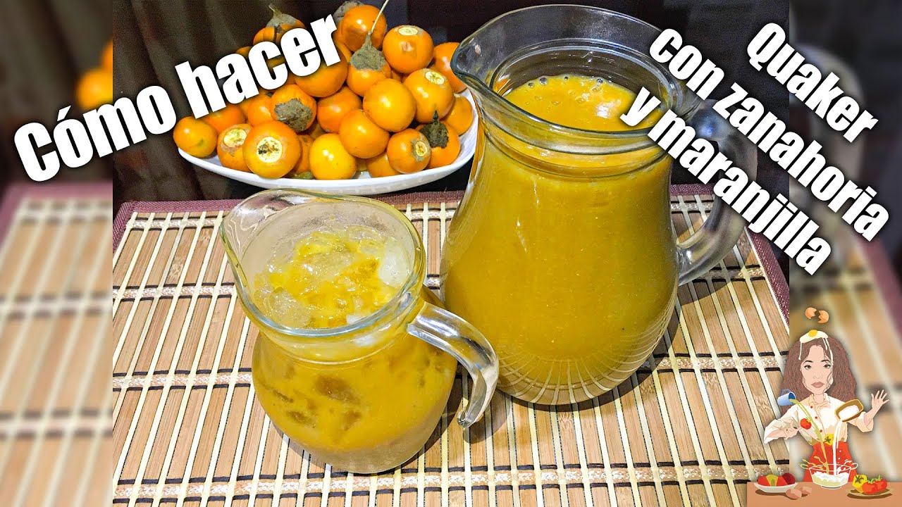 QUAKER CON ZANAHORIA🥕🥕 Y NARANJILLAS🇪🇨❤ (colada de avena)