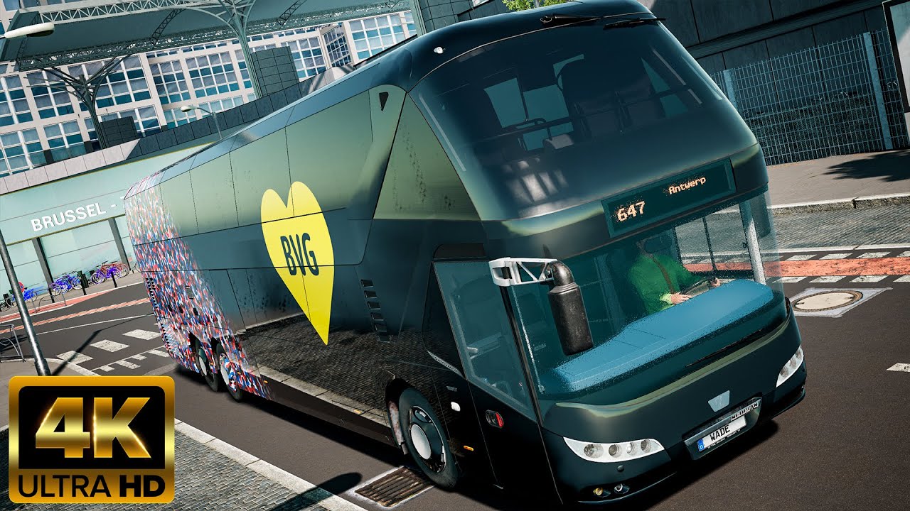 Fernbus Simulator &ldquo;4K&rdquo; Neoplan Skyliner | BVG | Thrustmaster T300RS