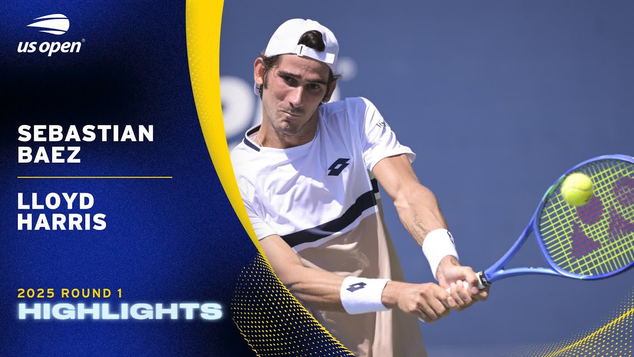 Sebastian Baez vs. Lloyd Harris Highlights | 2025 US Open Round 1