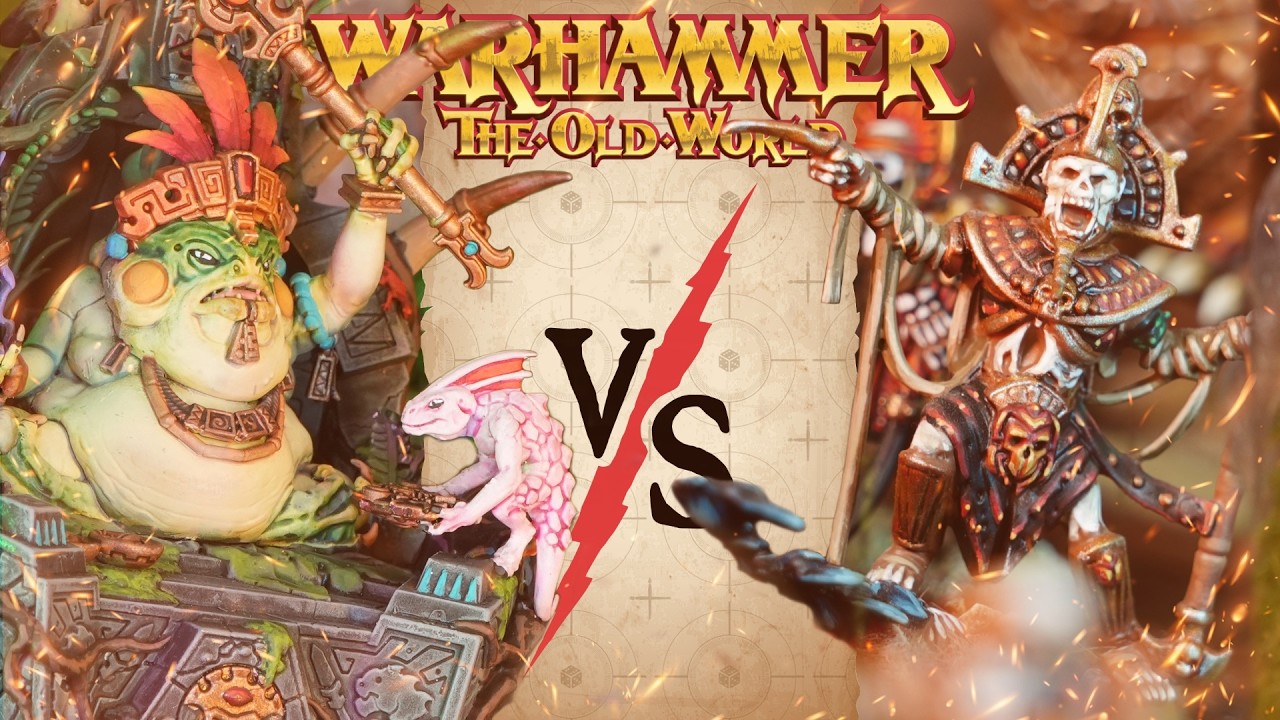 **NEW ARMY** Lizardmen vs Tomb Kings | Warhammer The Old World Battle Report