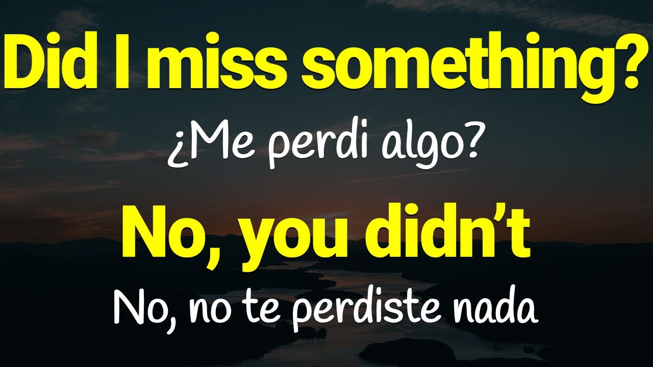 CONVERSACIONES EN INGLES QUE DEBES ESCUCHAR TODOS LOS DIAS PARA HABLAR FLUIDO 🔥 APRENDE INGLES