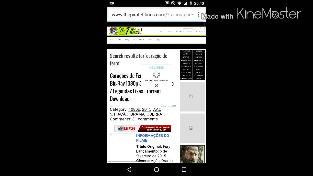 Tutorial para donwloads de filmes e séries  bem rápido