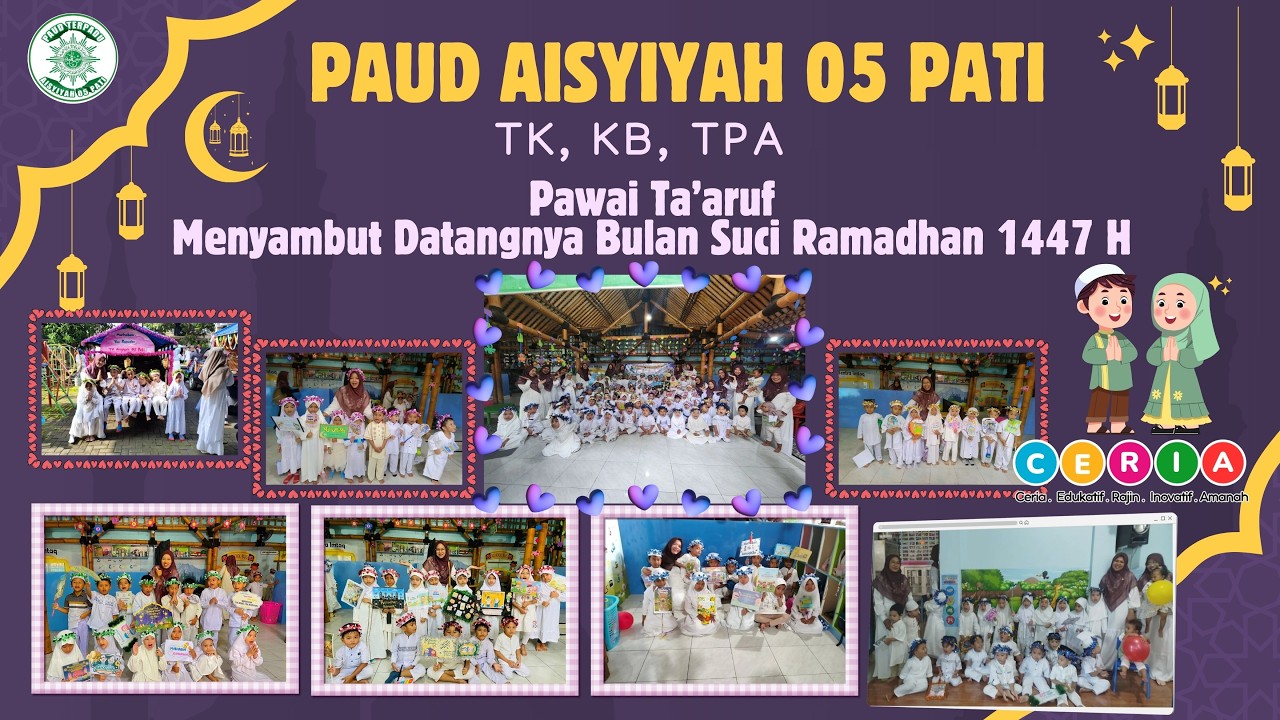 Pawai Ta'aruf PAUD Aisyiyah 05 Pati (TK, KB, TPA) Menyambut Bulan Suci Ramadhan 1447 H Dengan Ceria