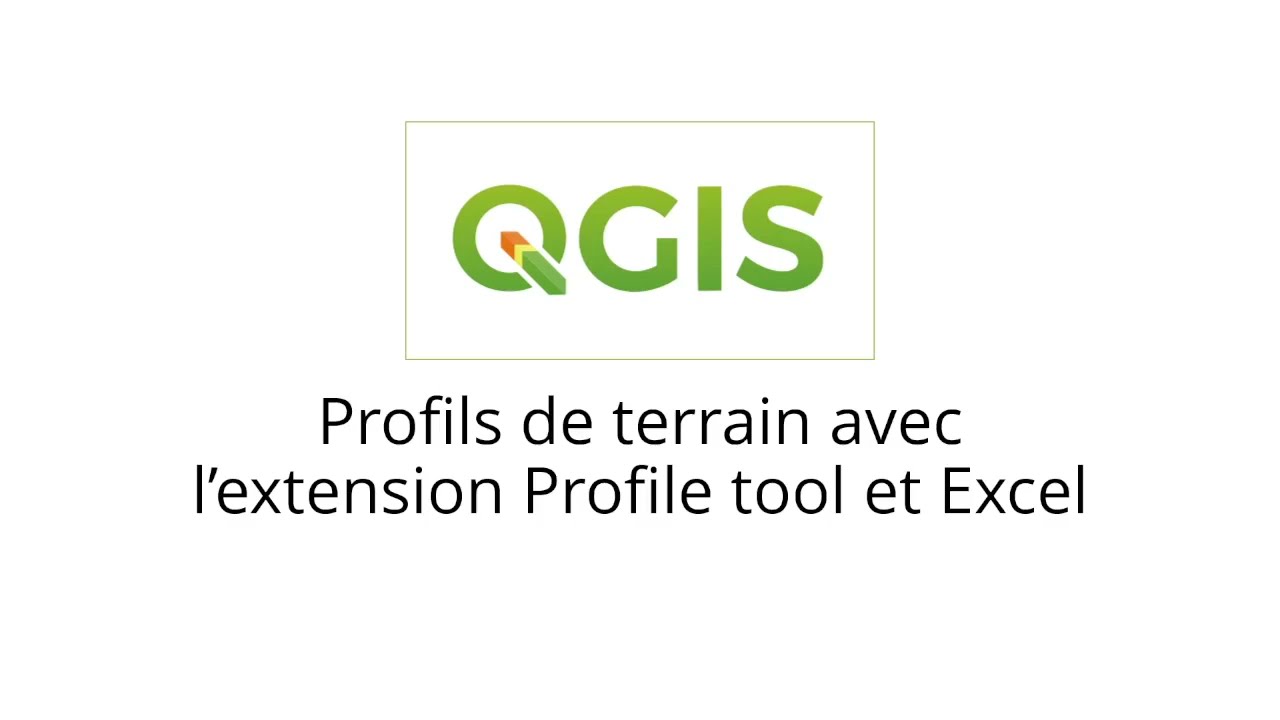 Profils de terrain avec Profile tool et Excel