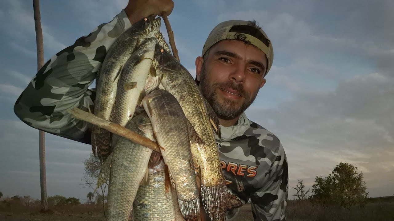 PESCAMOS NO PARAISO DAS TRAÍRAS BRUTAS, NO MEIO DO PANTANAL!!!