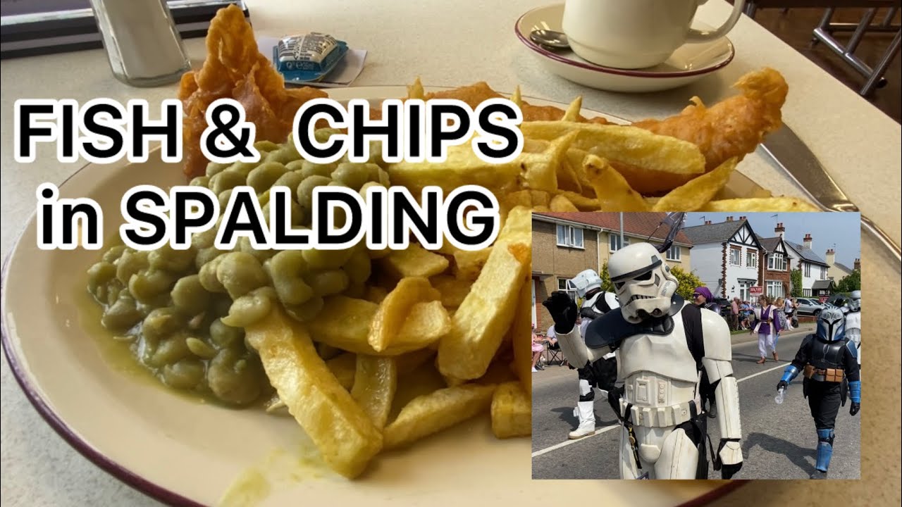 Fish & Chips in Spalding, Lincolnshire. Spalding Flower Show