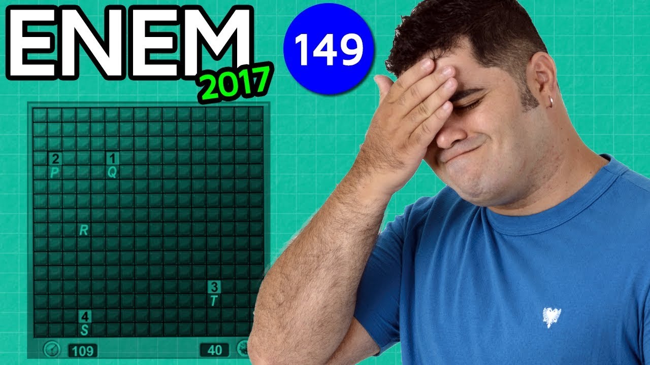🔥 ENEM 2017 Matemática #14 👉 Probabilidade no Campo Minado (questão difícil)