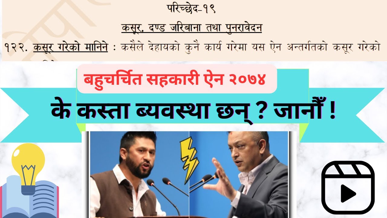 सहकारी ऐन २०७४ | Sahakari Ain | Cooperative Act 2074 |
