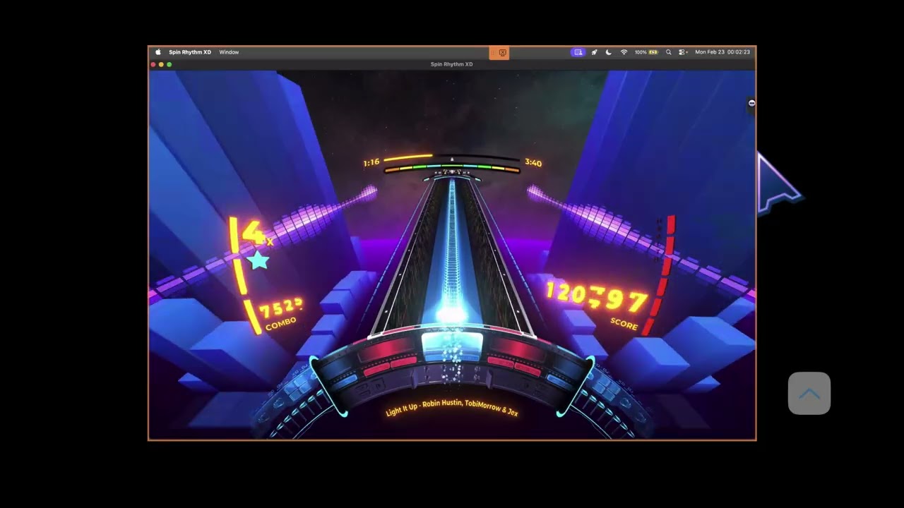 Spin Rhythm XD Ep. 1806: Robin Hustin & TobiMorrow - Light It Up (feat. Jex). 340K score. Level 1701