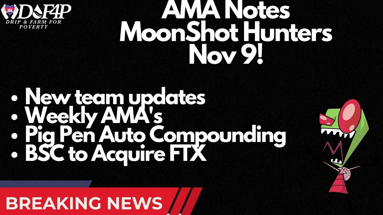 Drip Network Forex Shark AMA update 9 Nov and Binance buys FTX