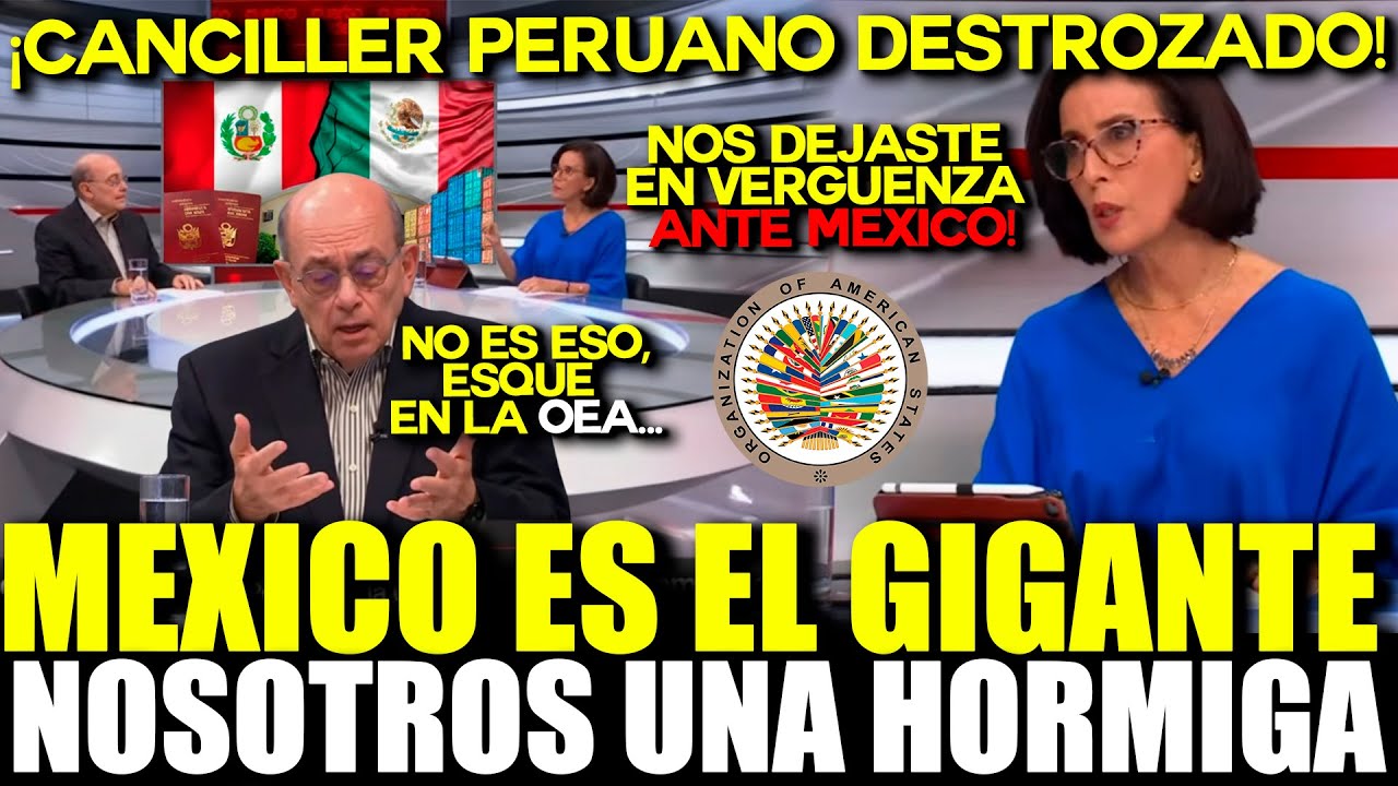 PERÚ EN VERGÜENZA: Peruana DEJA EN RIDÍCULO al Canciller tras HUMILLACIÓN de México en la OEA