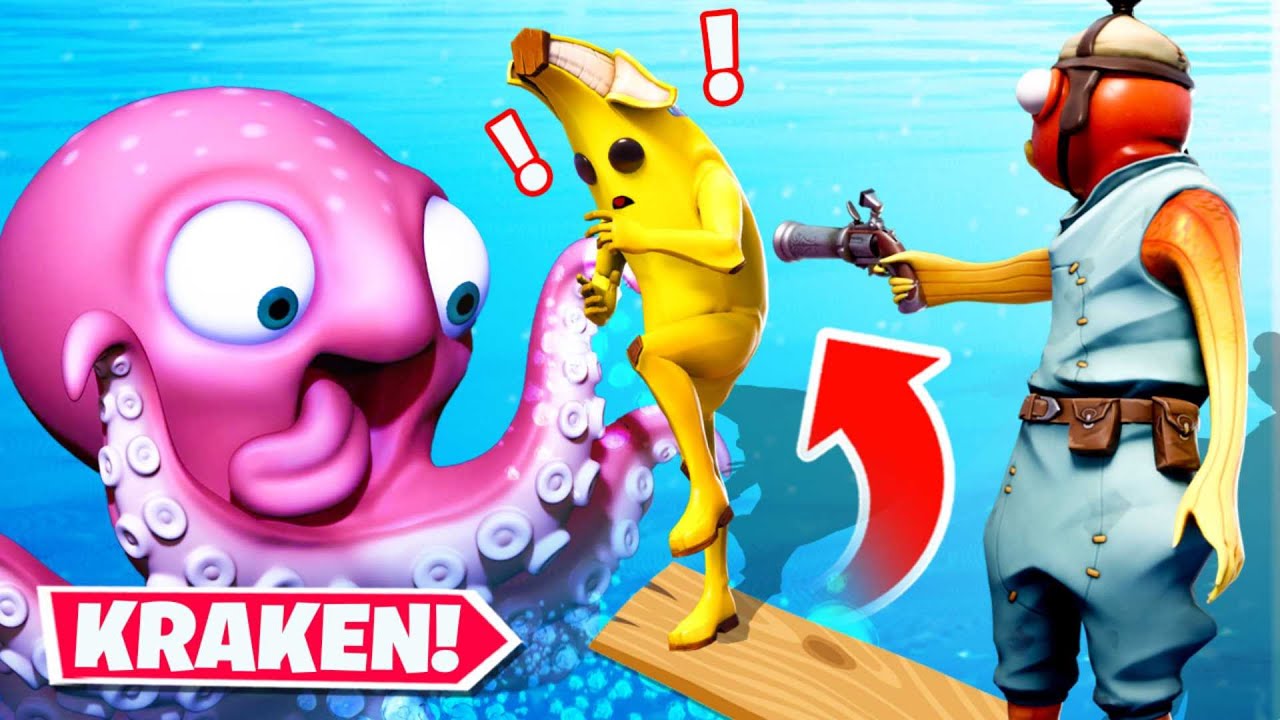 UCIEKNIJ przed KRAKENEM w Fortnite! ( Death Run )