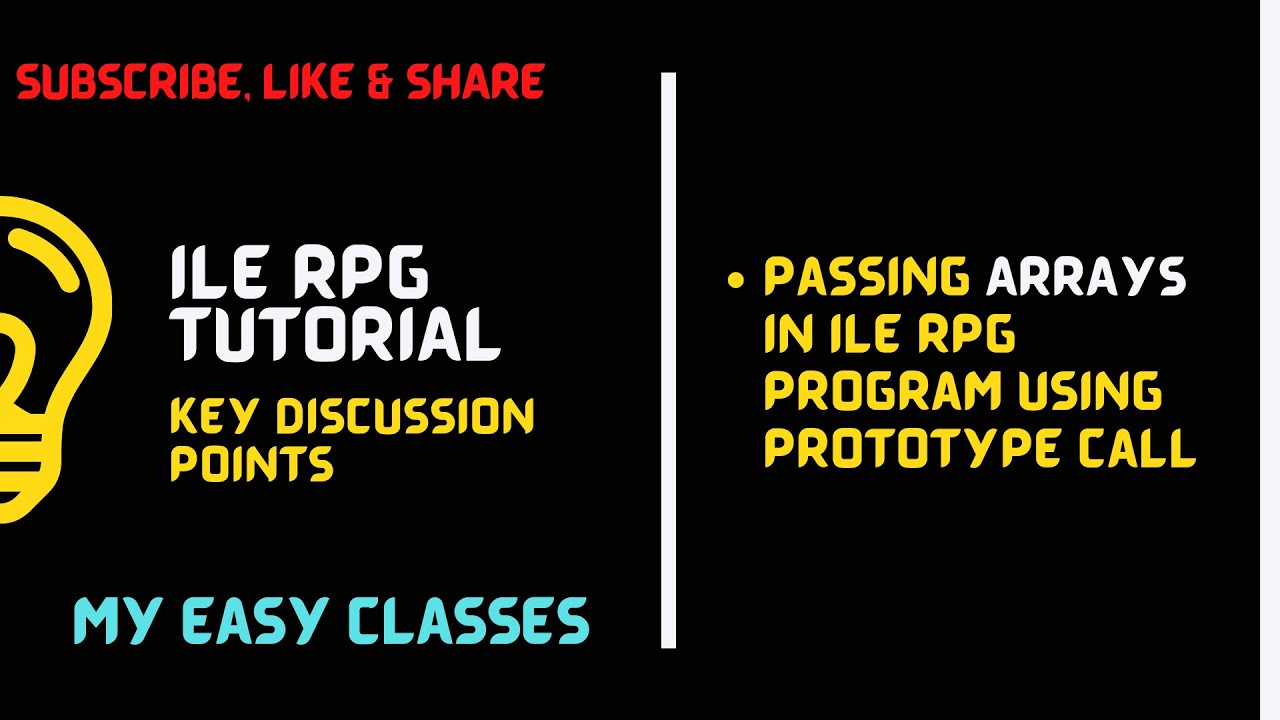 IBM i, AS400 Tutorial, iSeries, System i -Passing arrays in ILE RPG program using protoype call