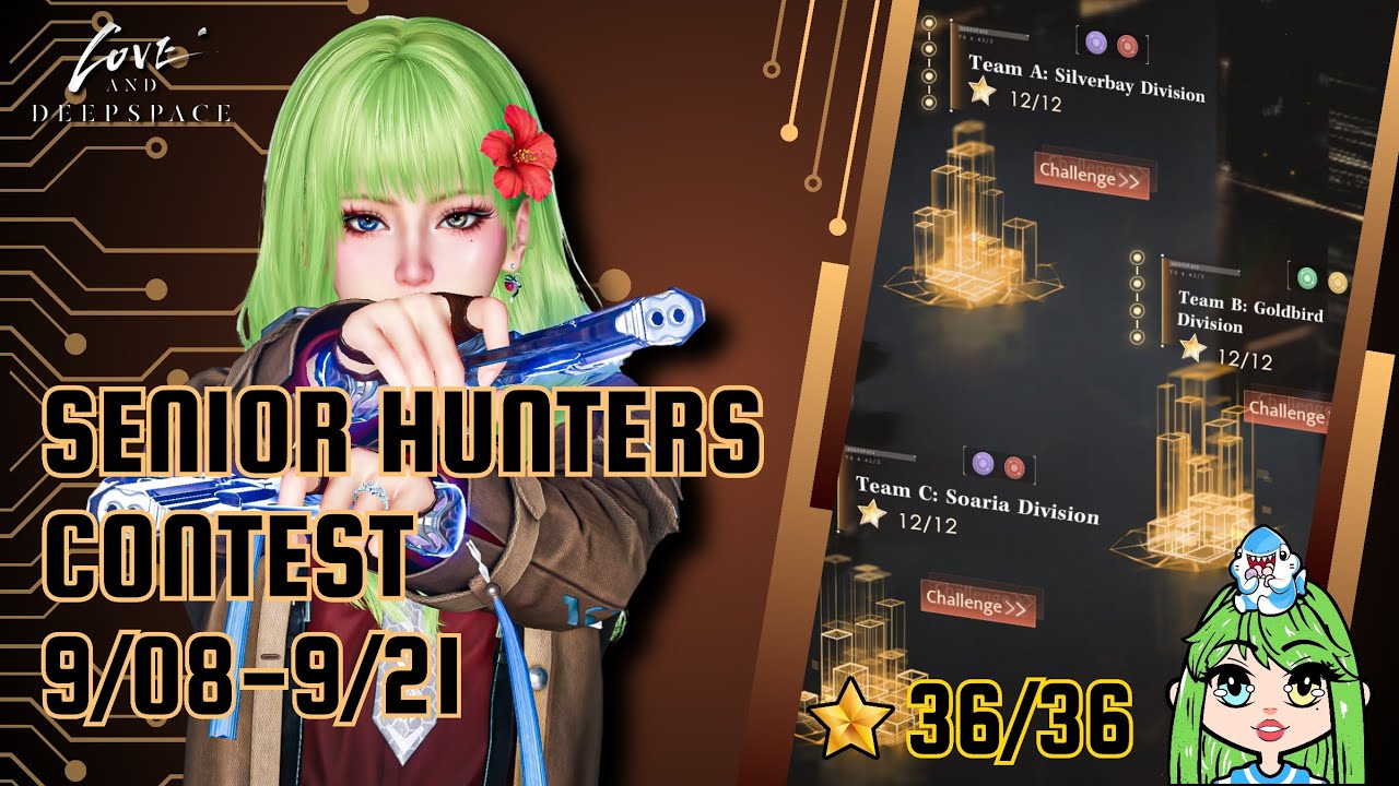 9/08-9/21 SHC 36 ⭐ | Low-Stat Xav & Cal | LvL 0/3 Protocores + Underlevelled | Love and Deepspace 