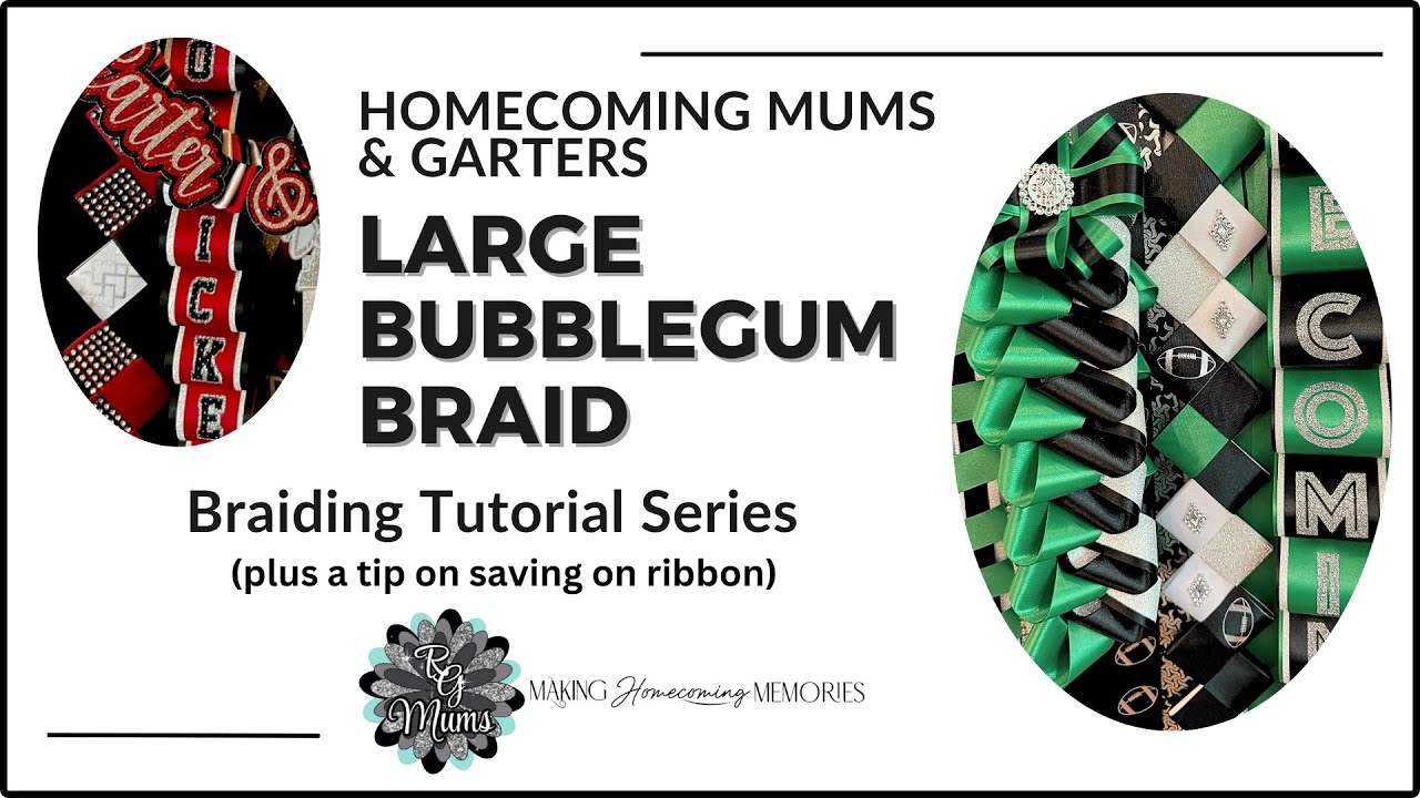 Large Bubblegum Homecoming Mum Braid How to Make | Full Tutorial (PLUS how to save on HOCO ribbon)