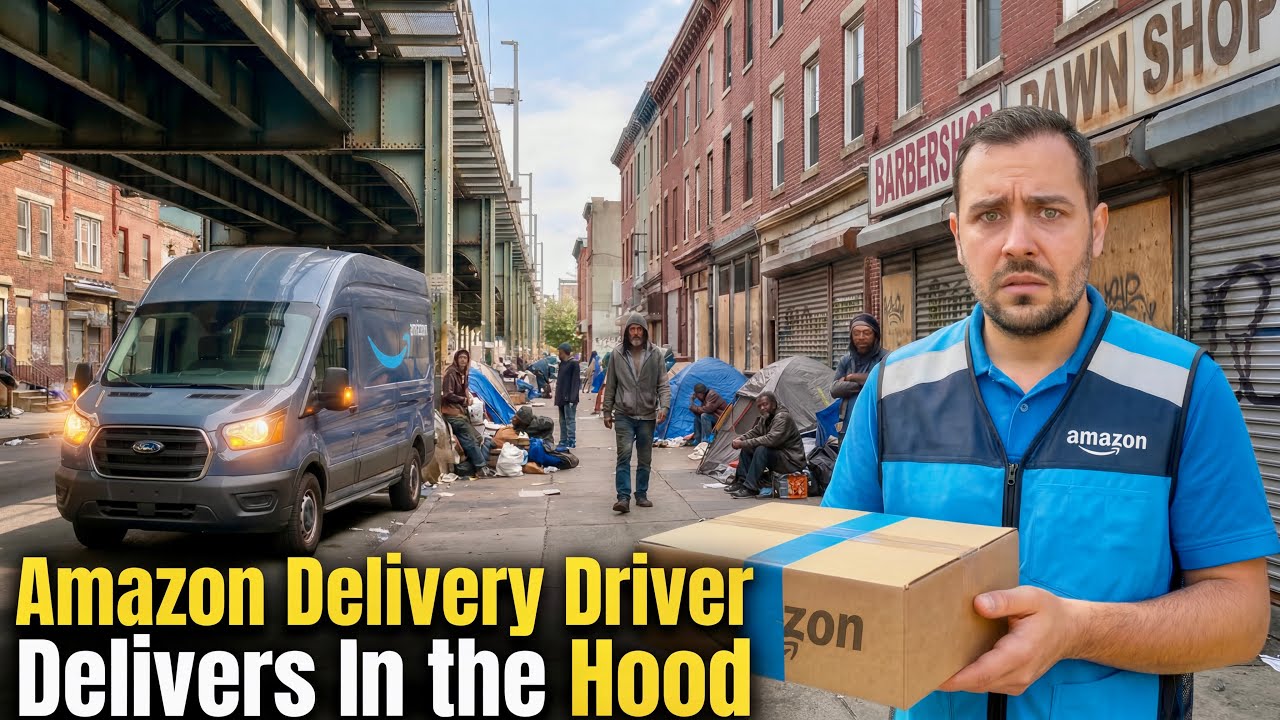 День из жизни водителя доставки Amazon: доставка в районе 😟 #delivery #amazon #amazondelivery