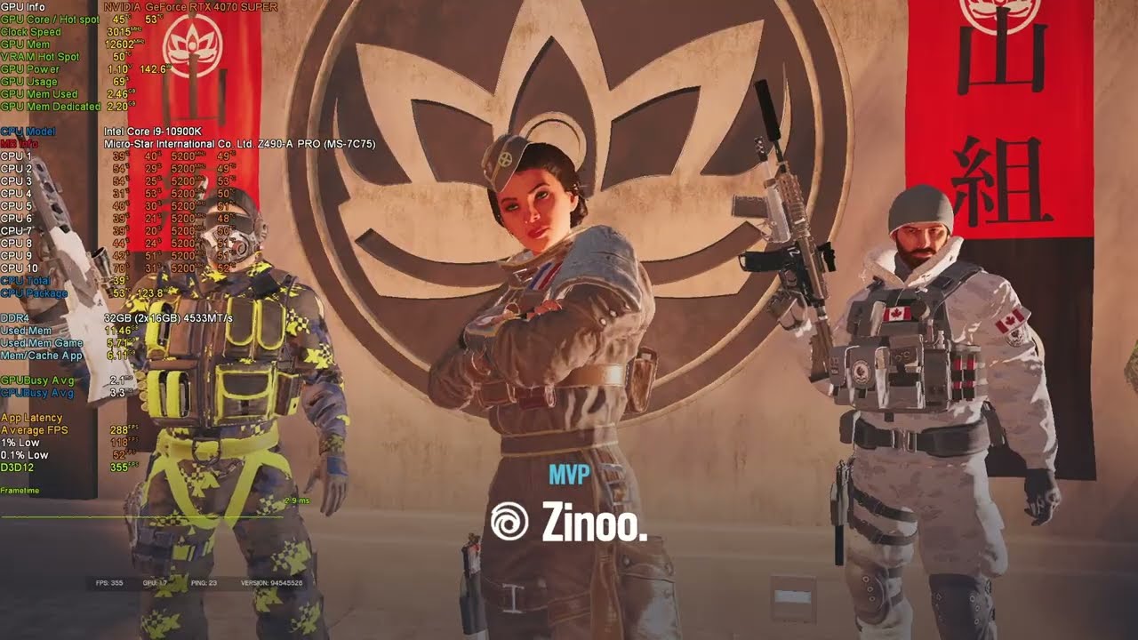 Tom Clancy's Rainbow Six: Siege X | 1080p Low Benchmark | RTX 4070 Super | i9-10900K | 4533CL17