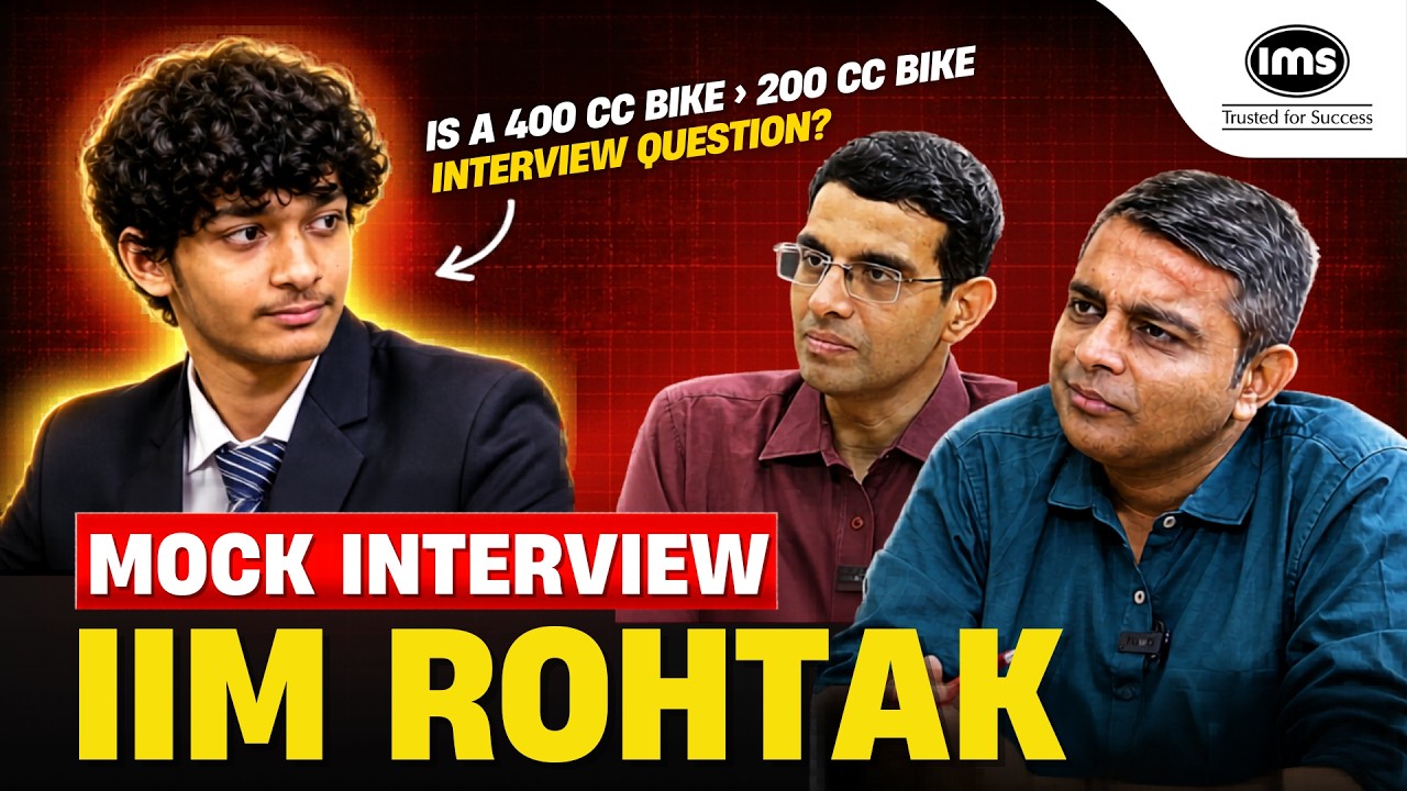 Mock Interview IIM Rohtak ft. Dev Gehlot | IMS Mock Interview Series | How to crack IIM interview?