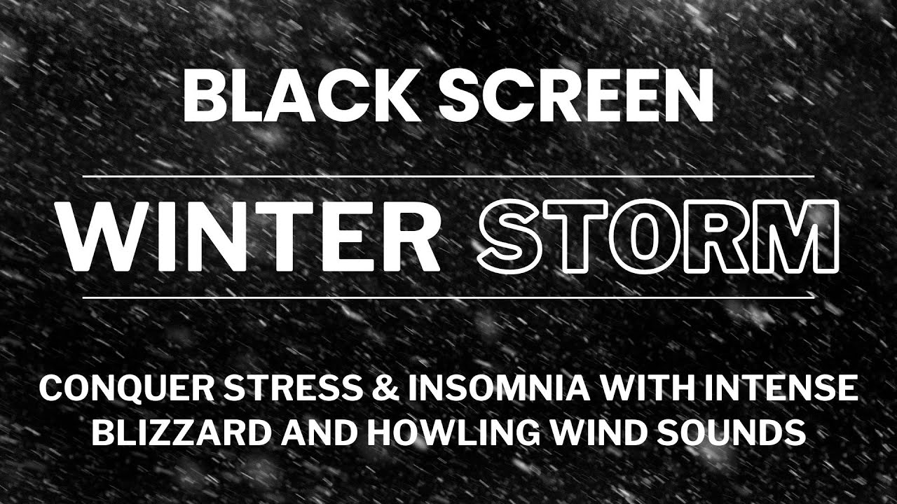 Conquer Stress & Insomnia with Intense Blizzard and Howling Wind Sounds | Nature Sounds for Sleep
