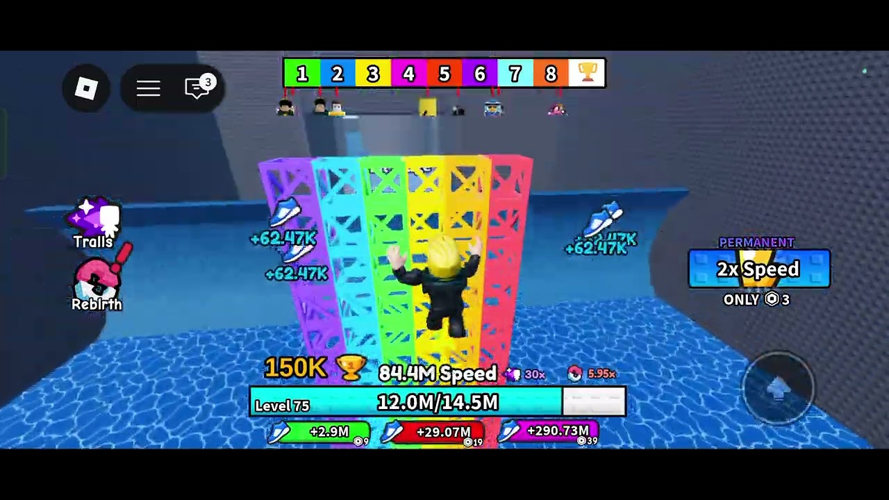 Gameplay of +1 speed tsunami escape
