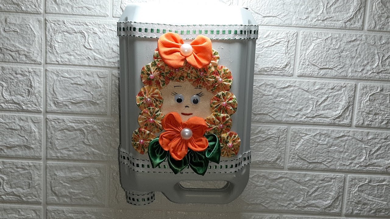 Idéias com embalagem plástica   puxa saco menina flor