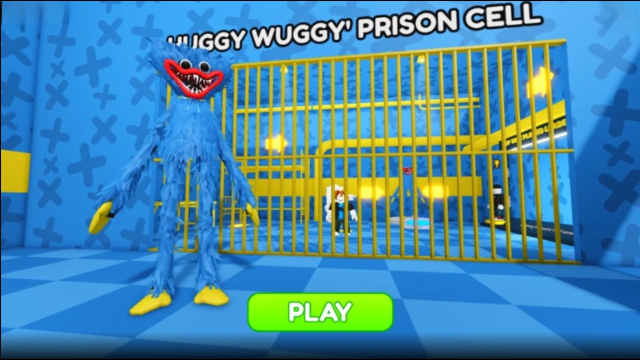 HUGGY'S PRISON RUN! Obby roblox! Gameplay Walkthrough No Death 4K