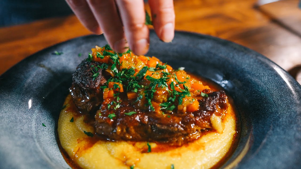 Ossobuco With Cheesy Polenta!