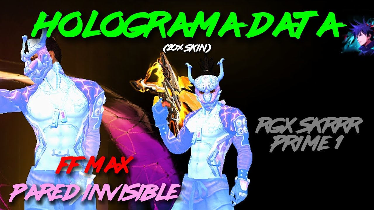 HOLOGRAMA DATA 🩵 PARED INVISIBLE 🩷 NO PIXEL ❌ FF MAX 💥 CUENTA PRINCIPAL 🔱🔥