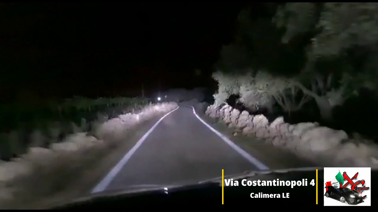 Test su strada Lampade a Led Fiat 500X Anab+Abb da 16000+16000lm 35+35W 6000K Slim QualityMedium XCT