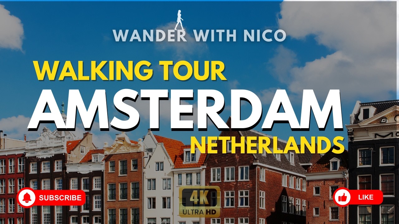 Walking Through Amsterdam 🇳🇱 | Canals, Architecture & City Life